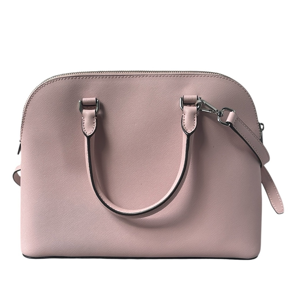 Michael Kors Blush Pink Saffiano Leather Dome Satchel Crossbody Bag - Picture 3 of 17